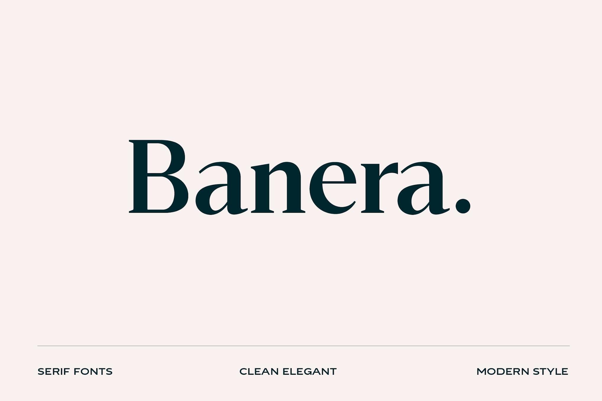 Banera Display Font