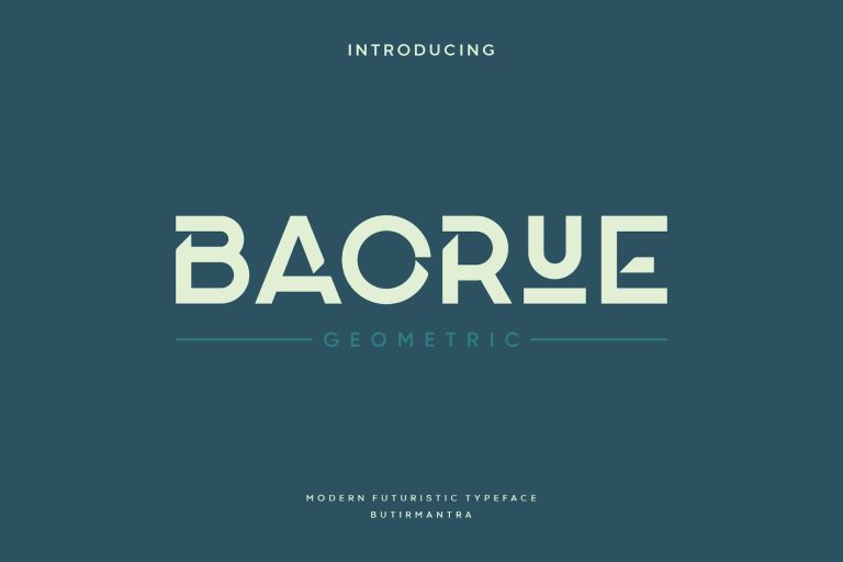 Baorue – Modern Futuristic Font