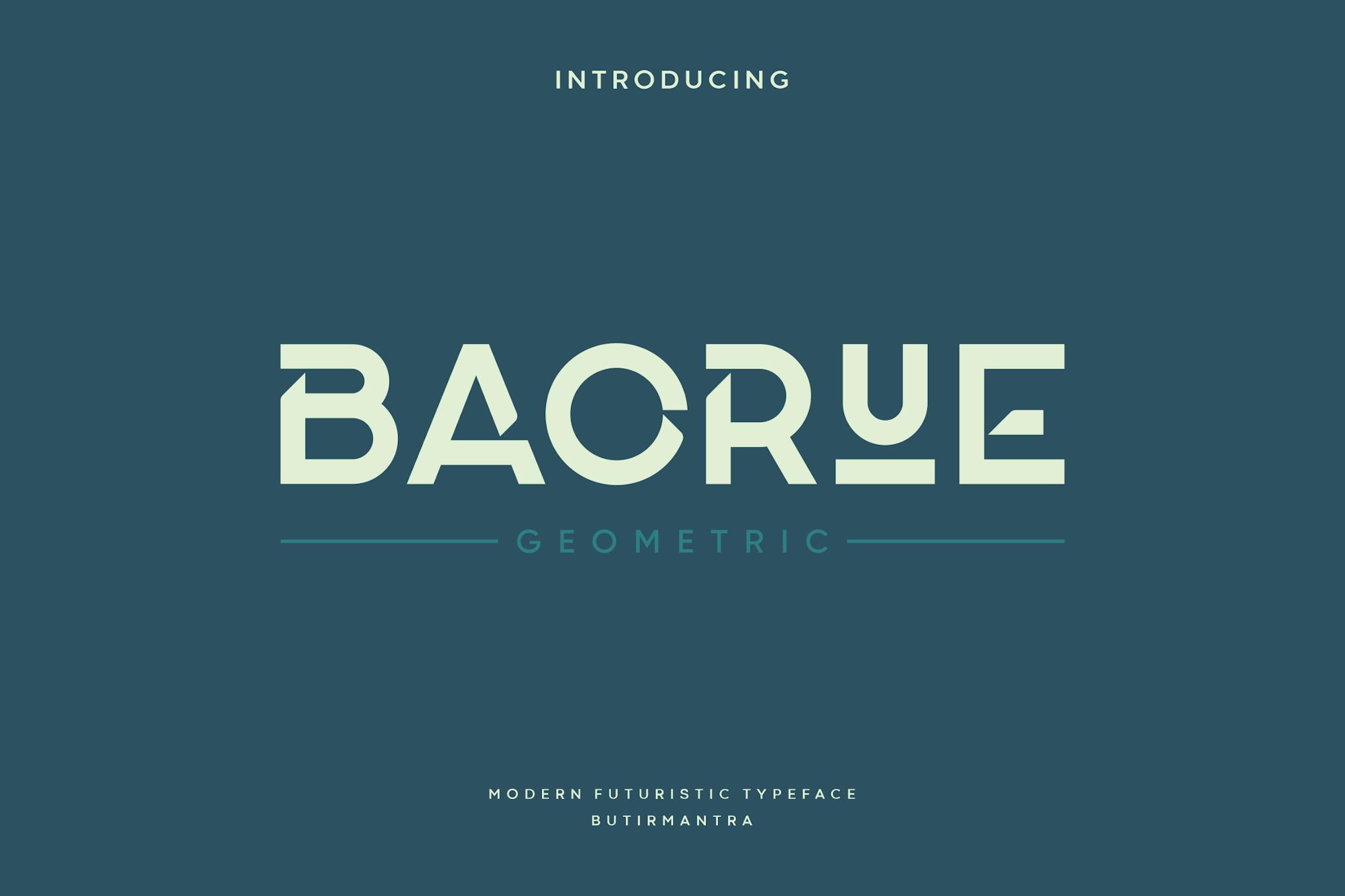 Baorue – Modern Futuristic Font