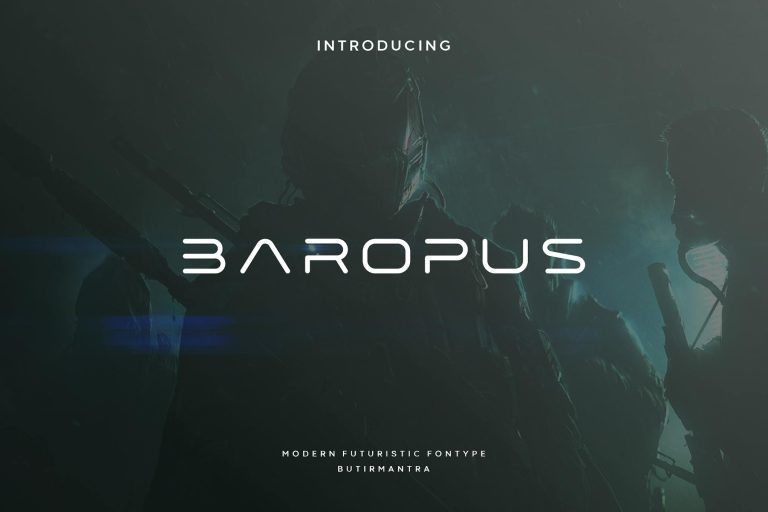 Baropus – Futuristic Font