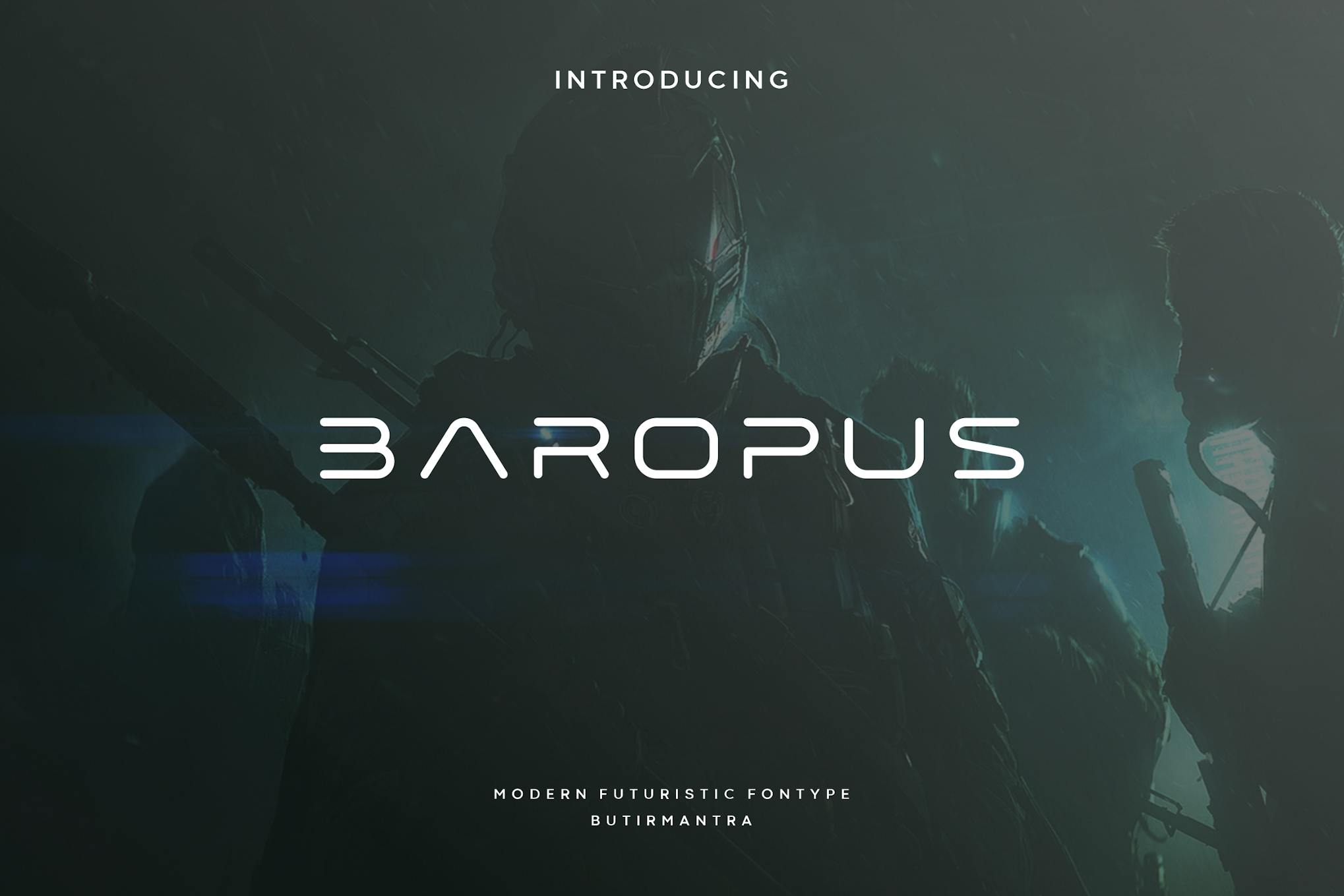 Baropus – Futuristic Font