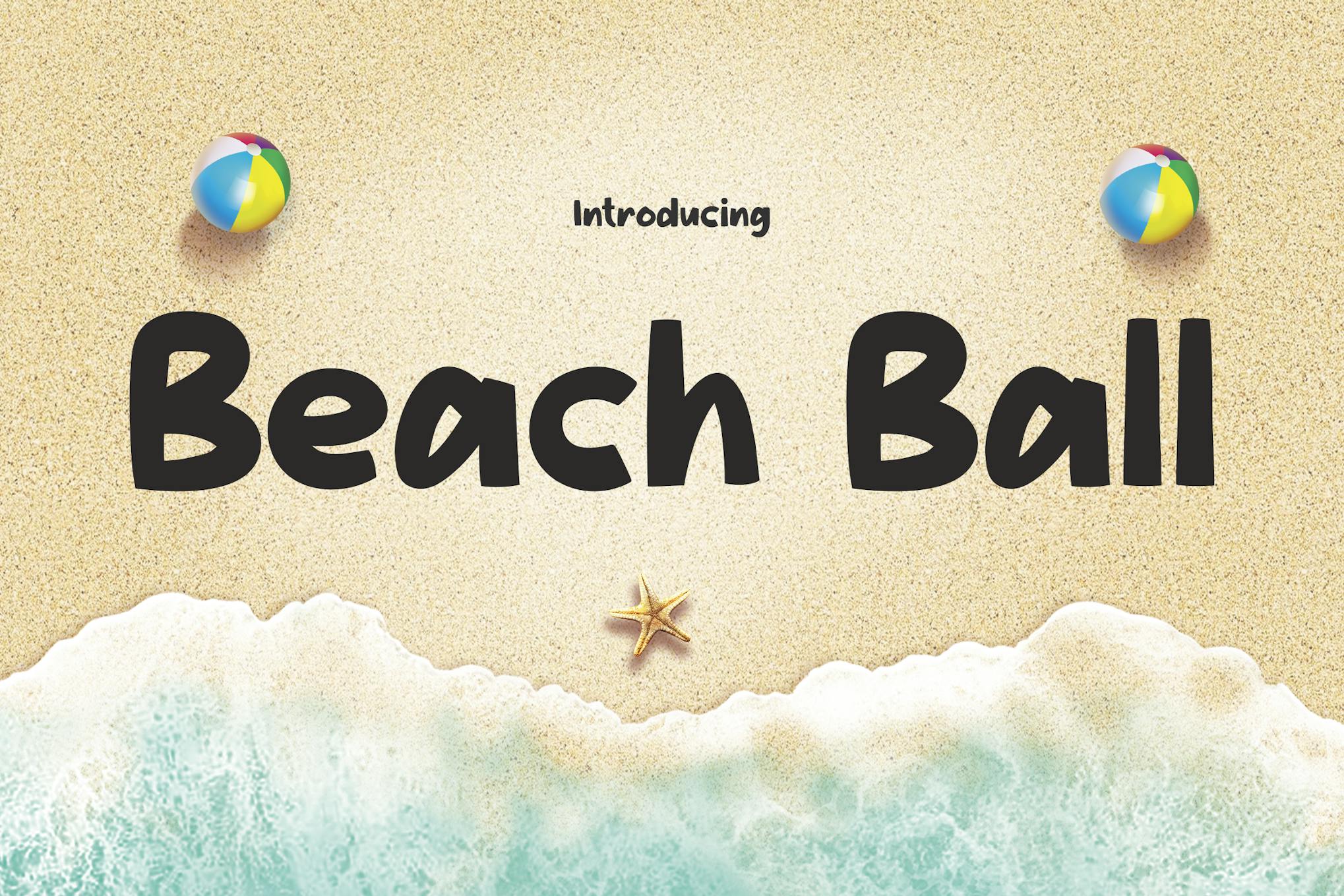Beach Ball – Fun and Cute Gaming Font