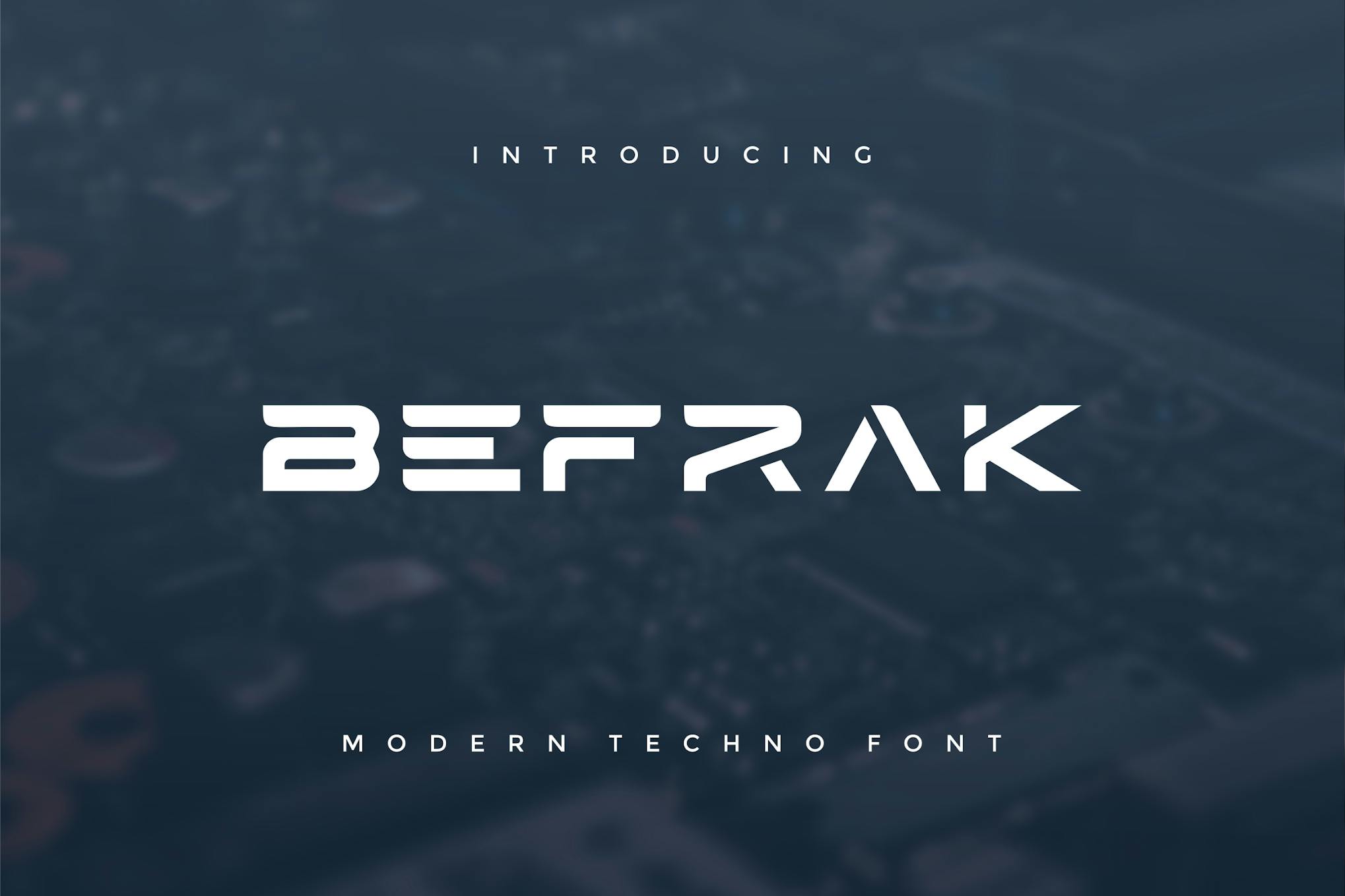 Befrak – Modern Techno Font