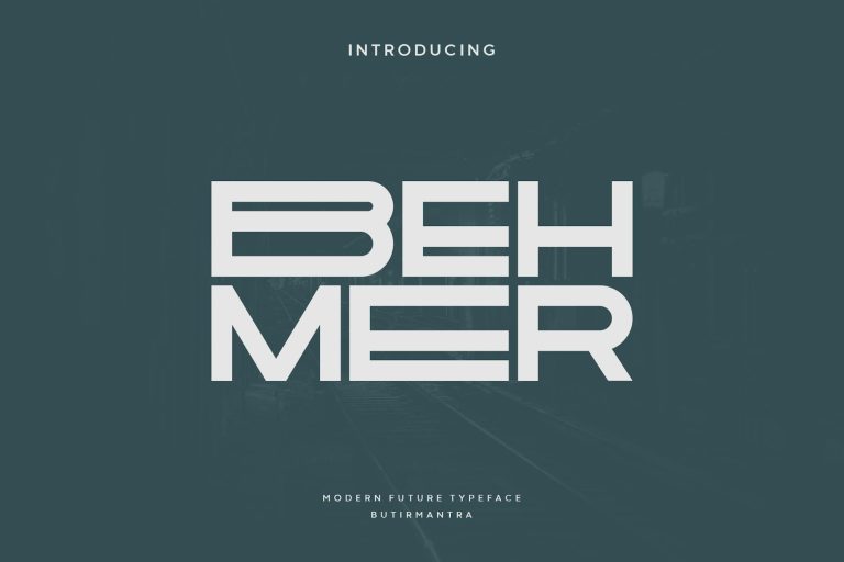 Behmer – Modern Display Font