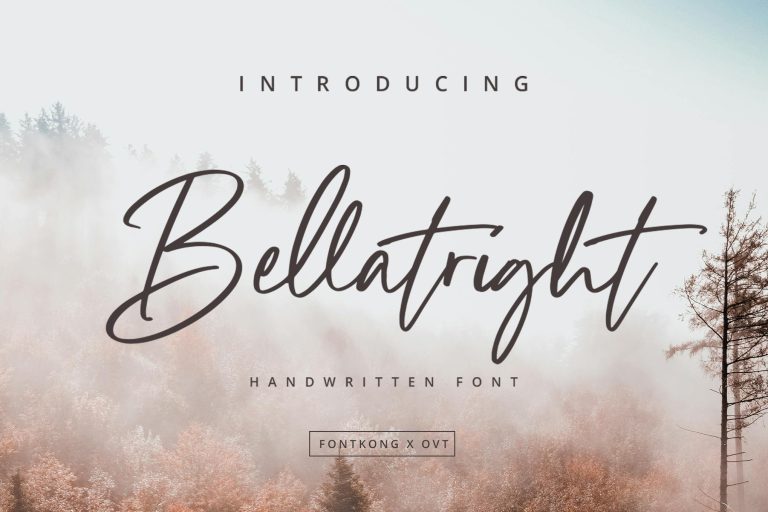 Bellatright – Handwritten Font