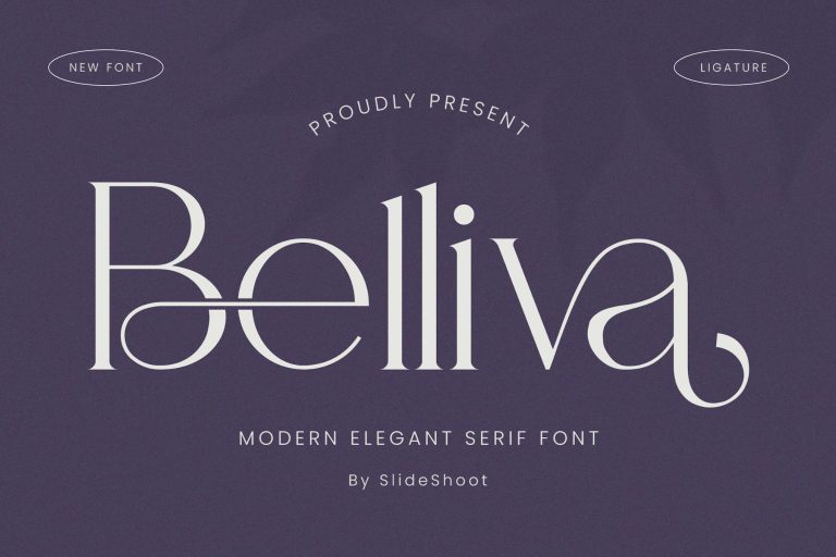 Belliva Modern Serif Font