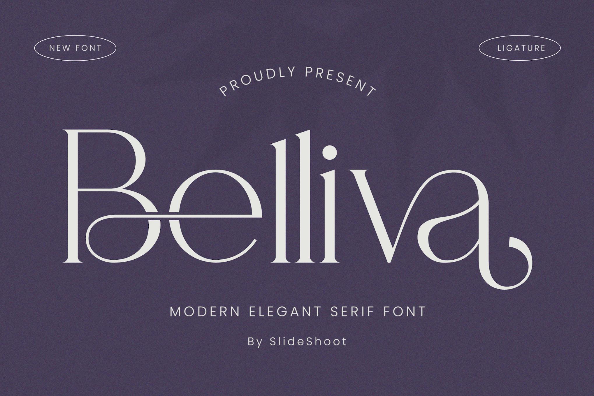 Belliva Modern Serif Font