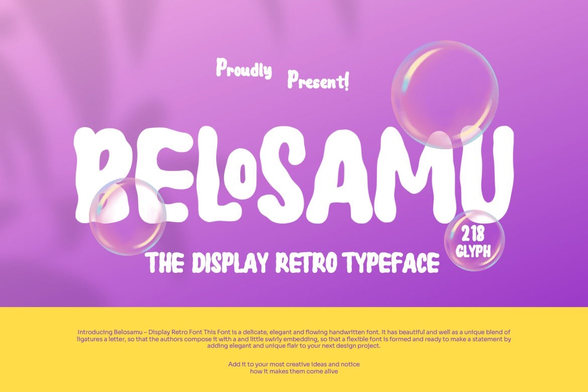 Belosamu – Dipslay Retro Font