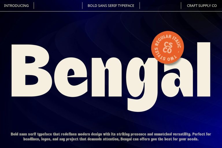 Bengal – Retro Font