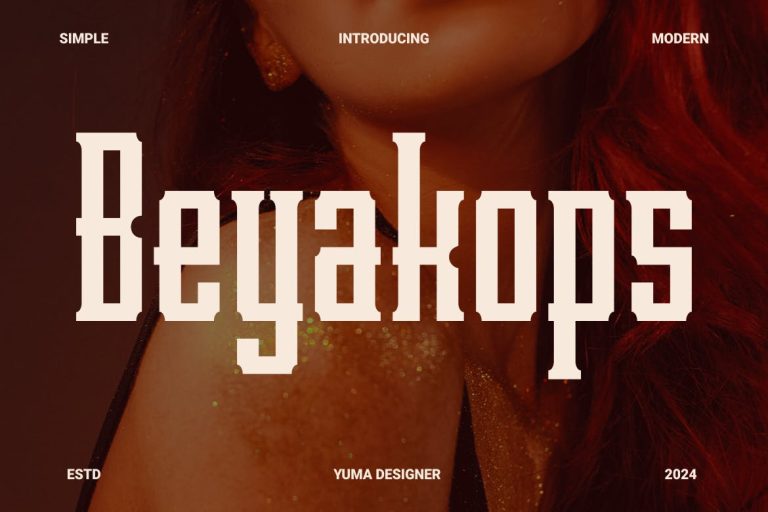 Beyakops – A Modern Font