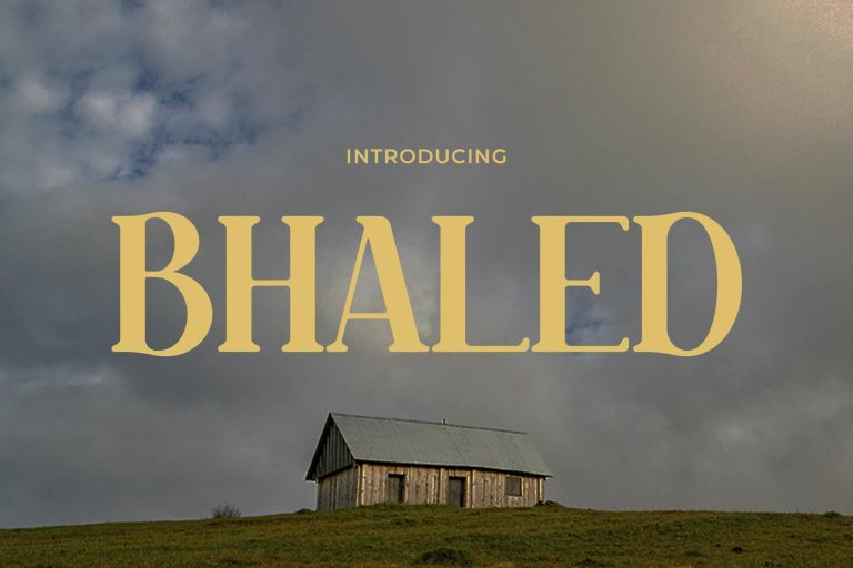 Bhaled – Retro Spirit with a Elegant Modern Font