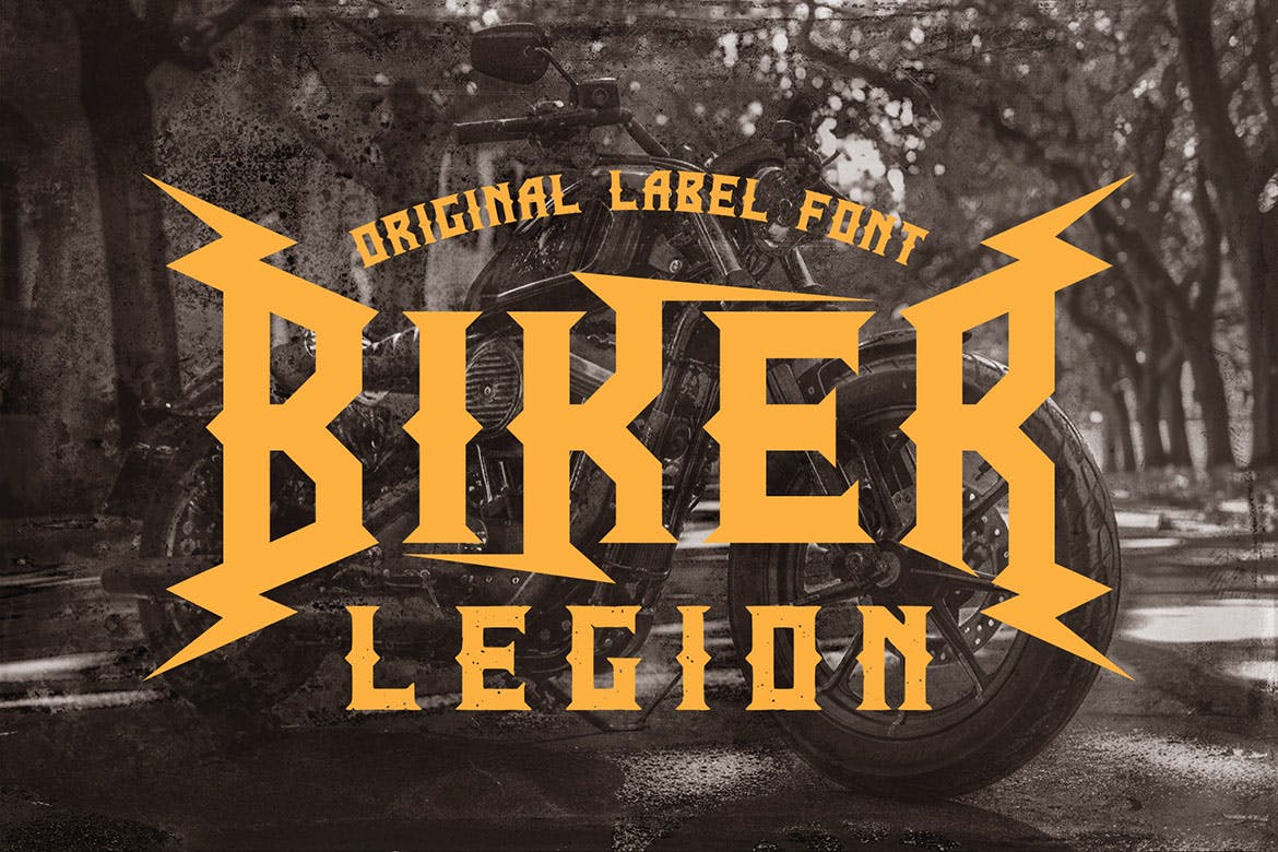 Biker Legion – Retro Label Font
