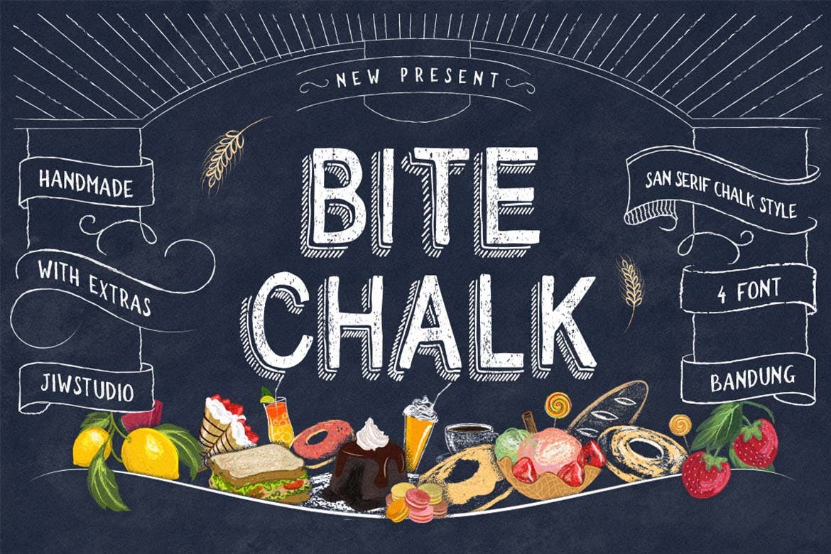 BiteChalk Typeface + extras