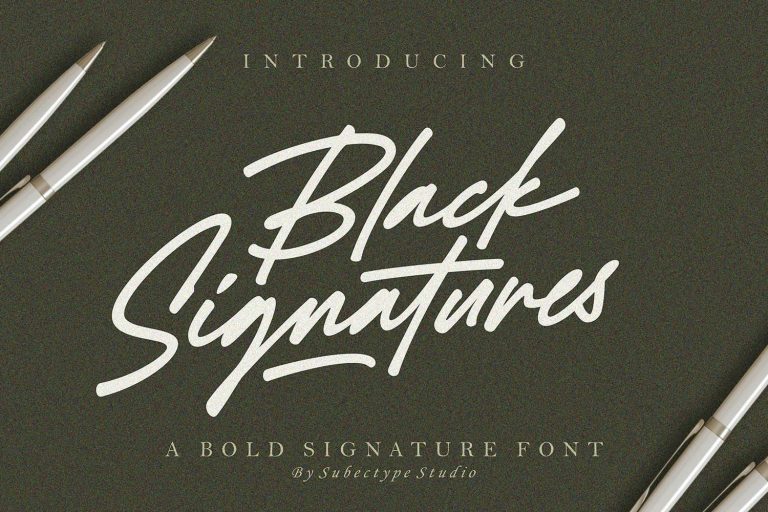 Black Signatures – Signature Font