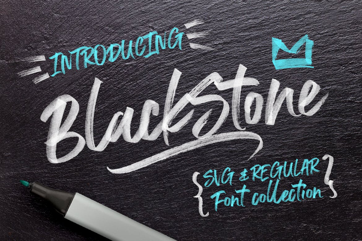Black Stone Marker + SVG