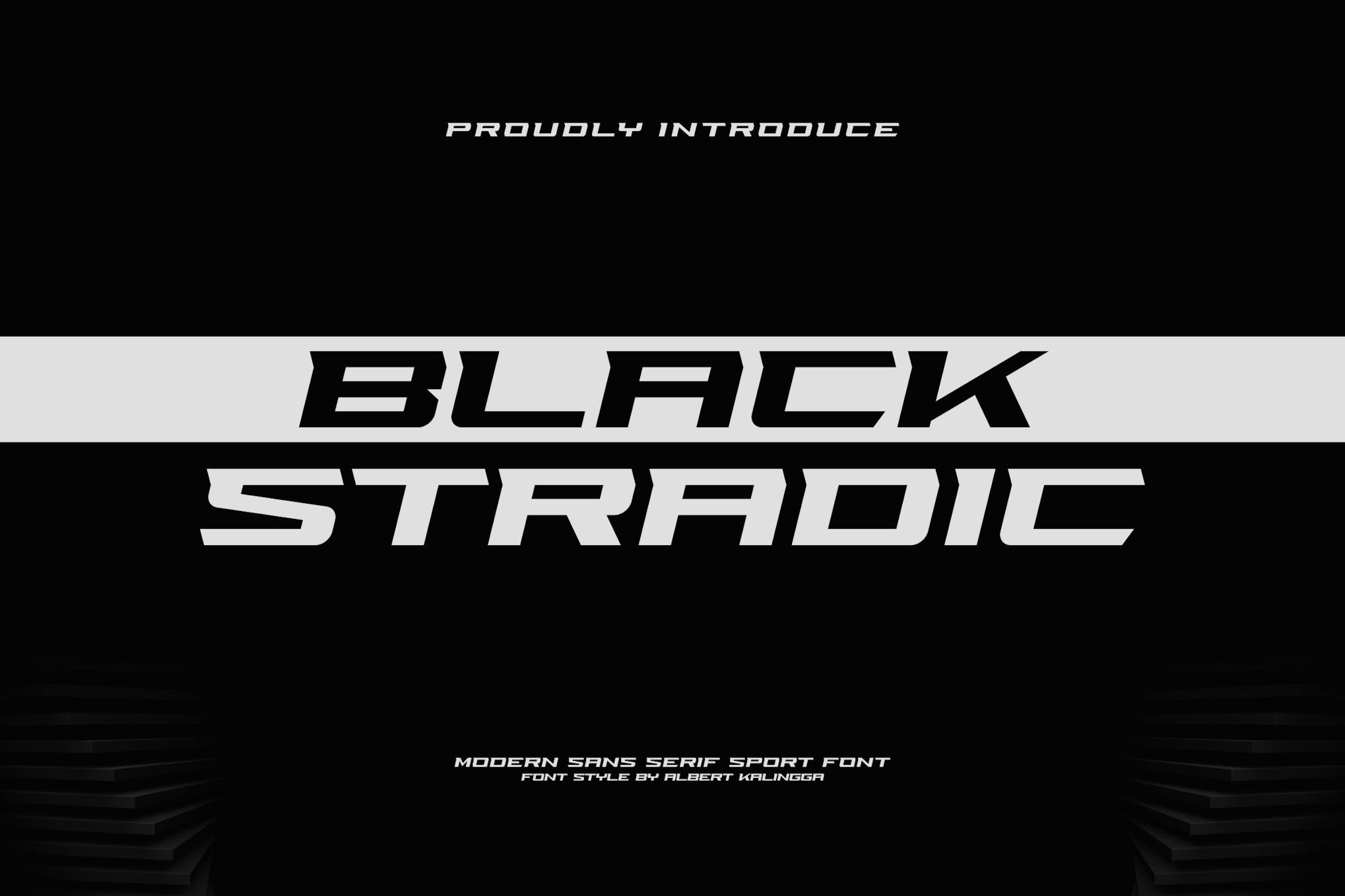 Black Stradic Font