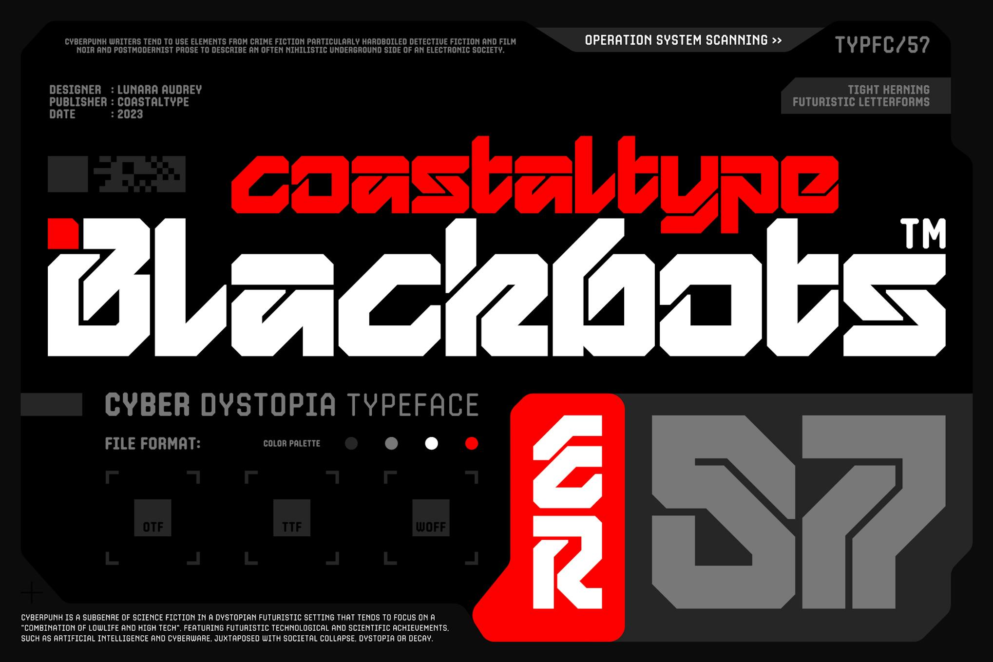 Blackbots Cyber Dystopia Typeface