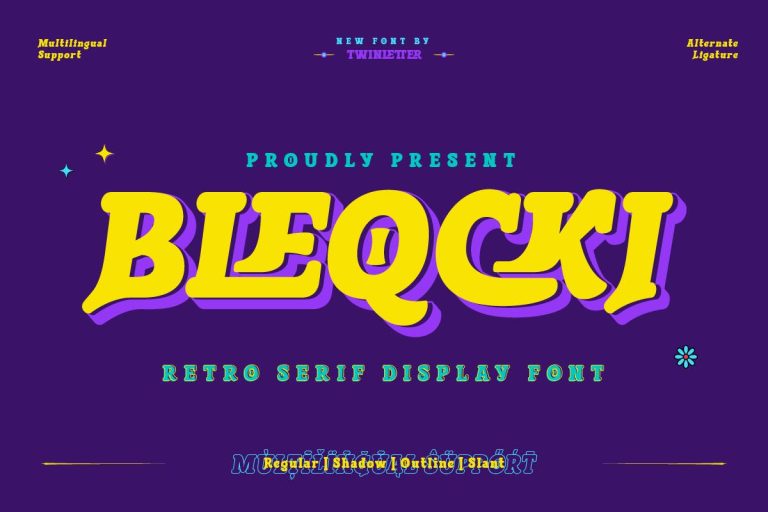 Bleqcki – Serif Display