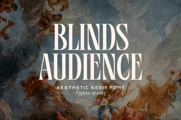 Blinds Audience – Aesthetic Font