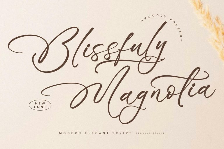 Blissfuly Magnotia Modern Elegant Serif Font