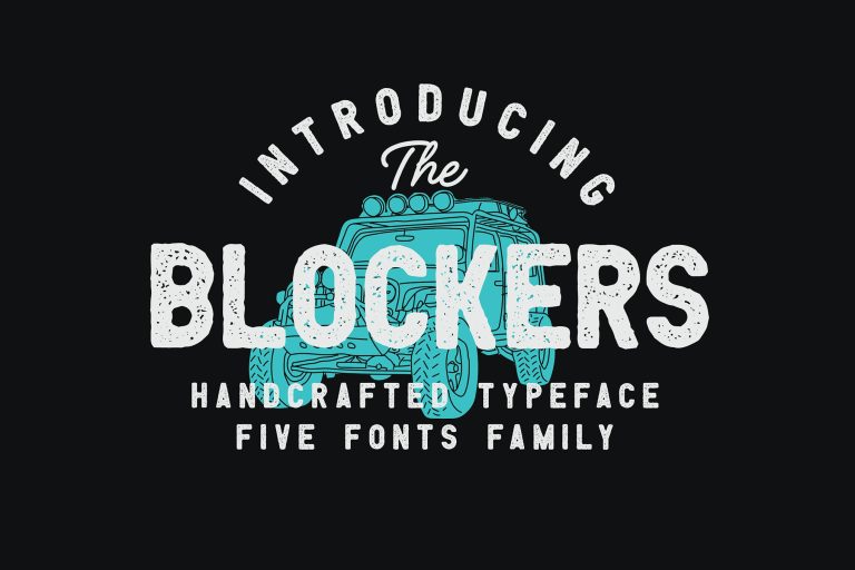 Blockers 5 Font Family
