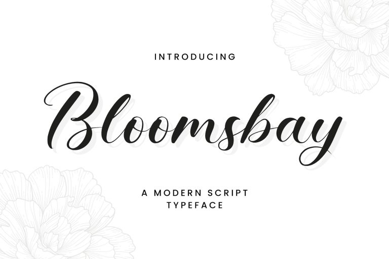 Bloomsbay – A Modern Script Typeface