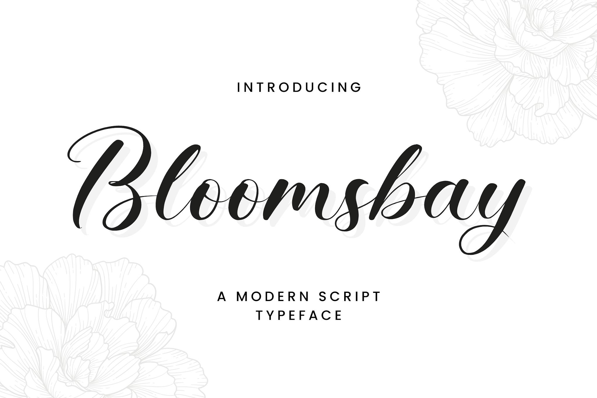 Bloomsbay – A Modern Script Typeface