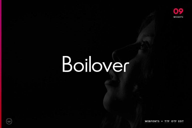 Boilover Unique & Minimal Typeface