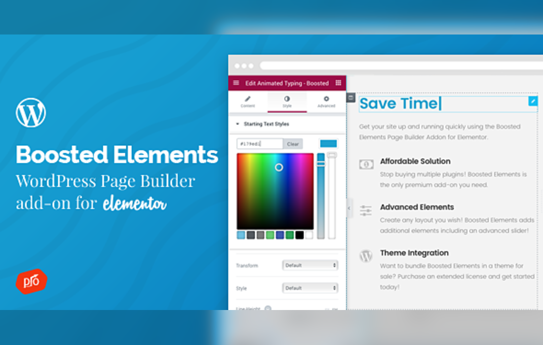 Boosted Elements | WordPress Page Builder Add-on for Elementor