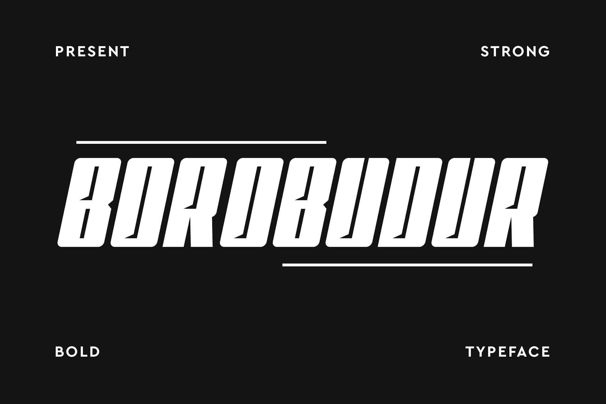 Borobudur – Strong Typeface
