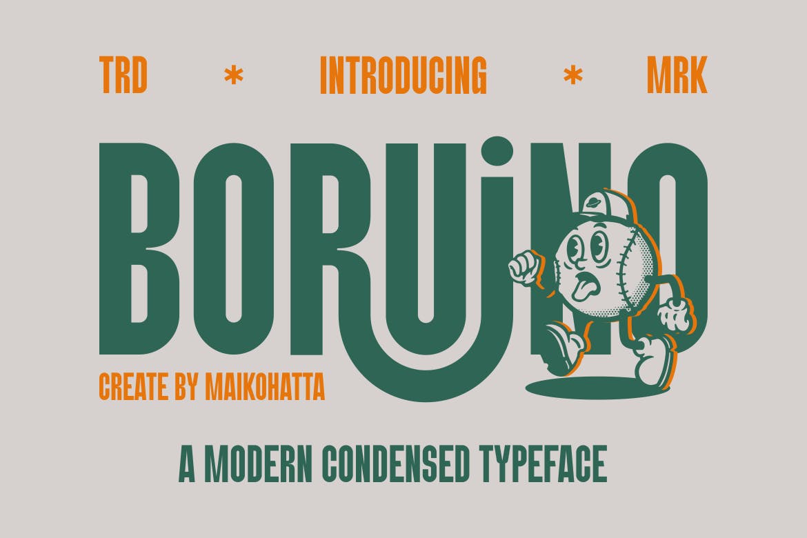 Boruino – Modern Condesed Font