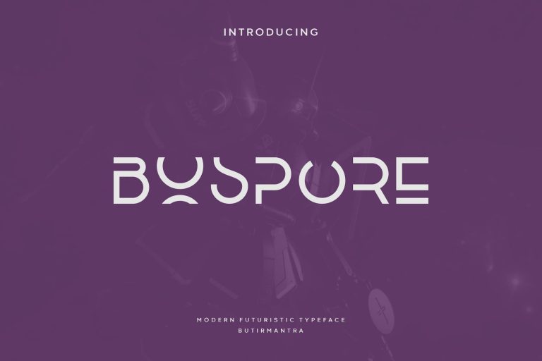 Bospore – Geometric Font