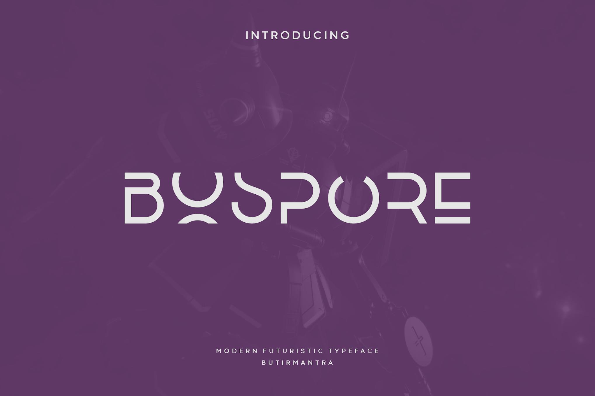 Bospore – Geometric Font