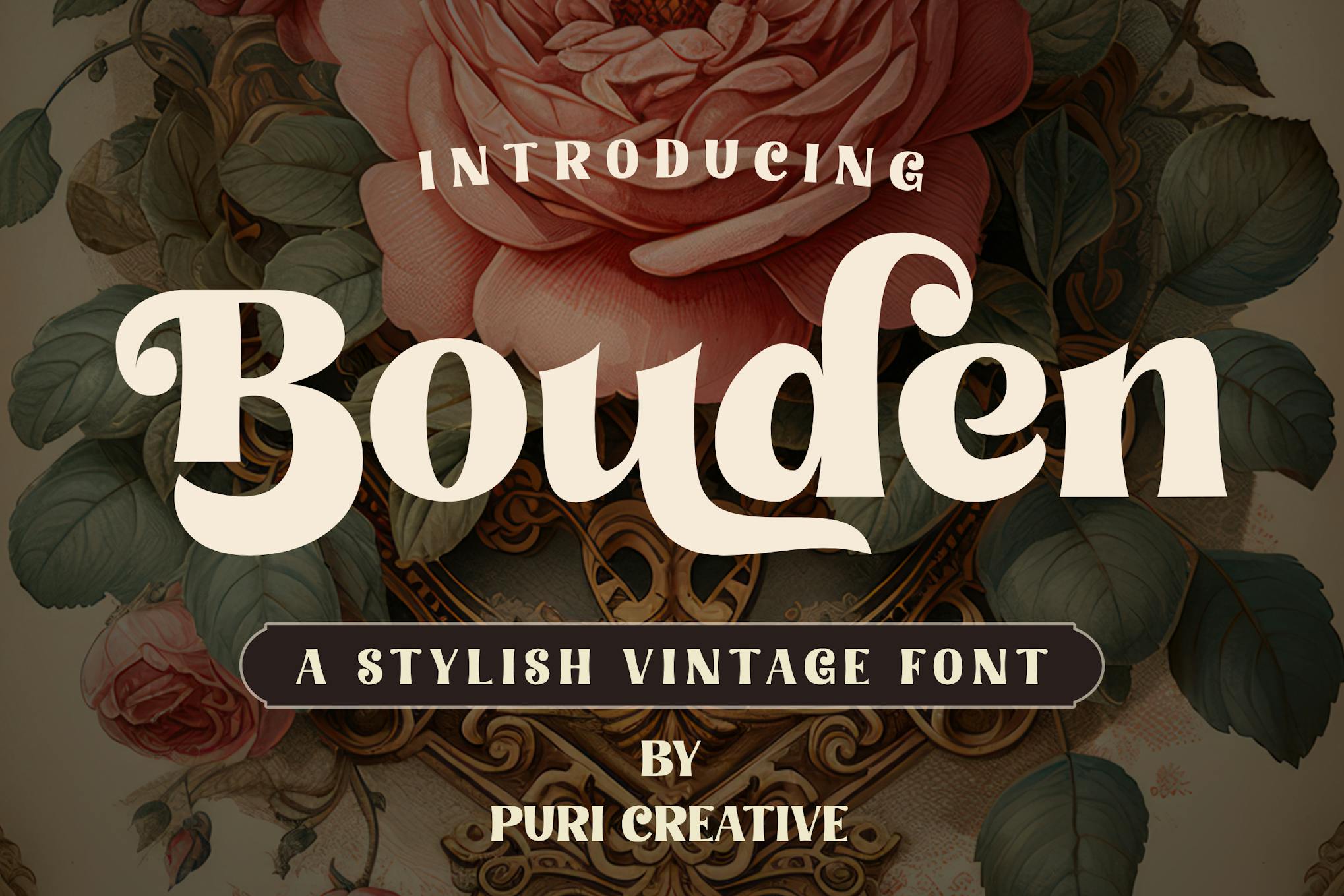 Bouden – Stylish Vintage Font