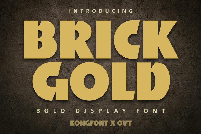 Brickgold – Bold Display Font