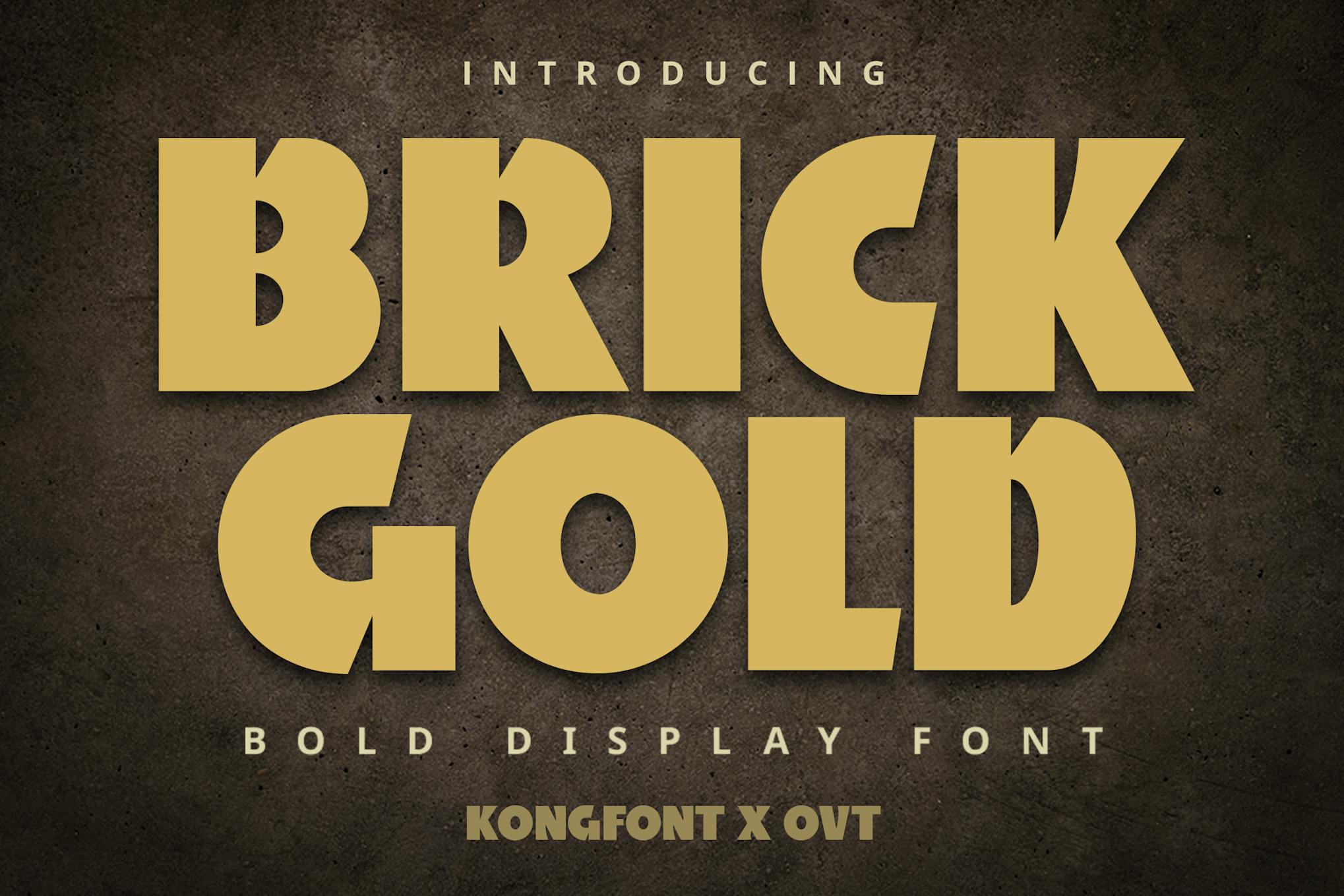 Brickgold – Bold Display Font