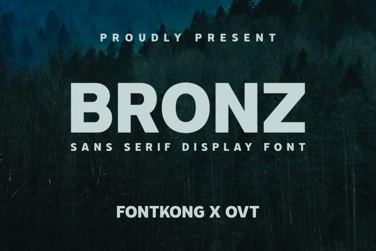 Bronz – Sans Serif Display Font
