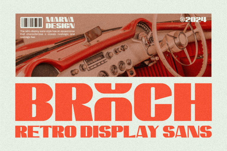 Brooch – A Retro Display Sans Serif