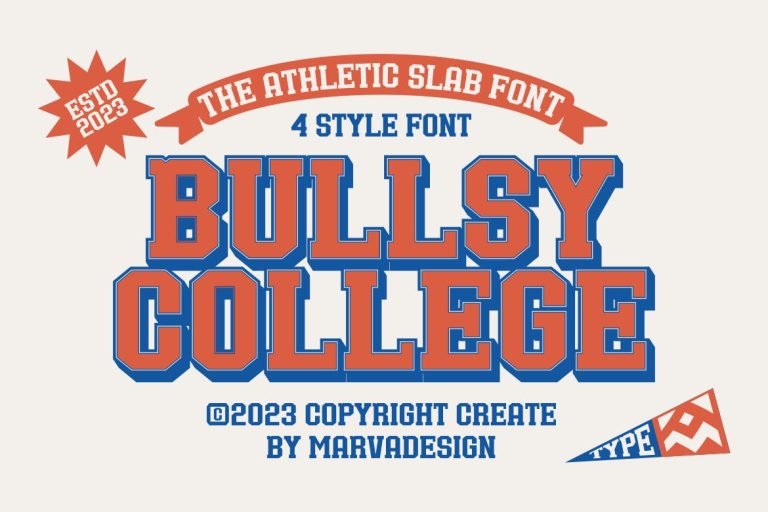 Bullsy College – A Classic Sport Font