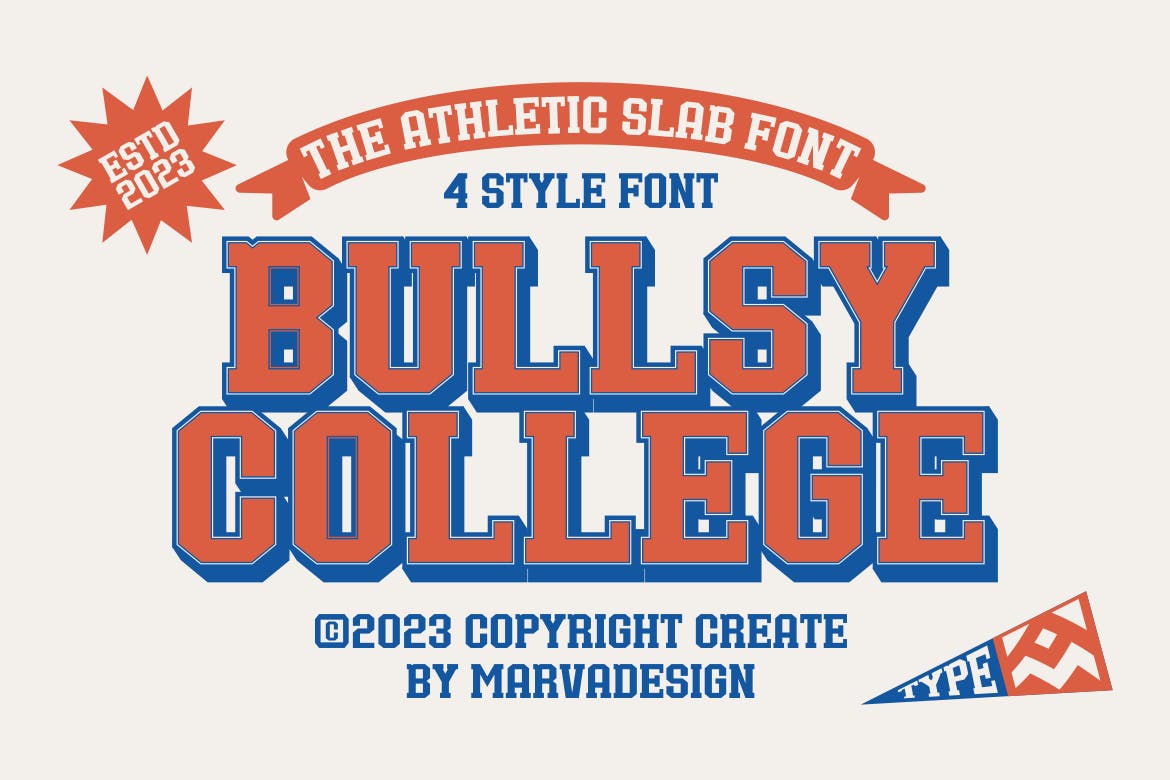 Bullsy College – A Classic Sport Font