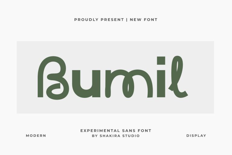 Bumil – Unique Sans Font