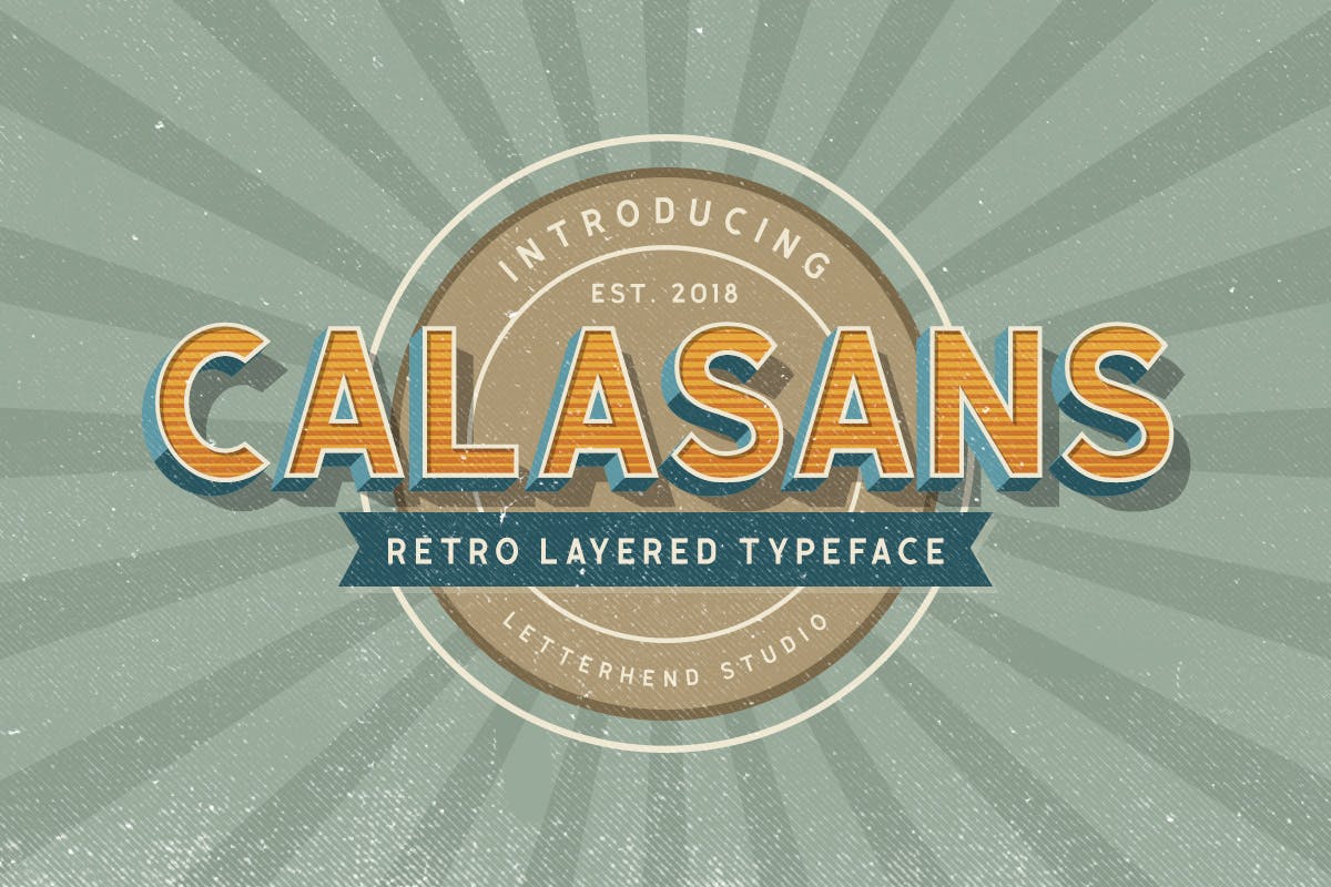 Calasans – 7 layered fonts
