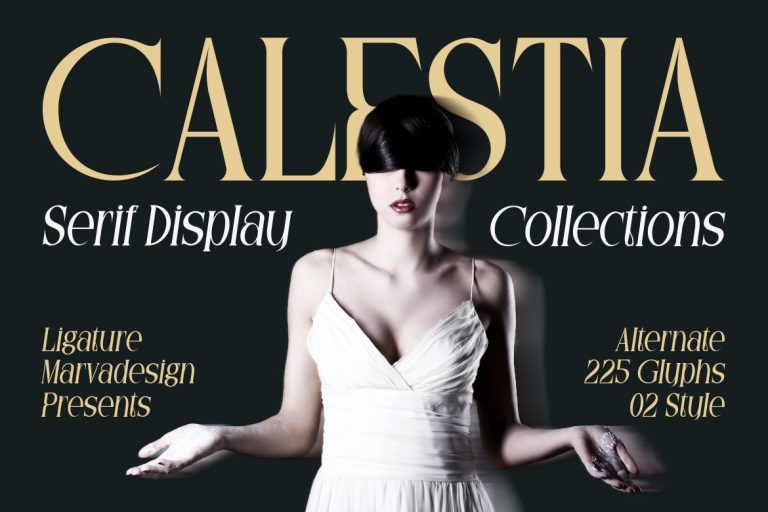 Calestia – A Display Condensed Serif Font