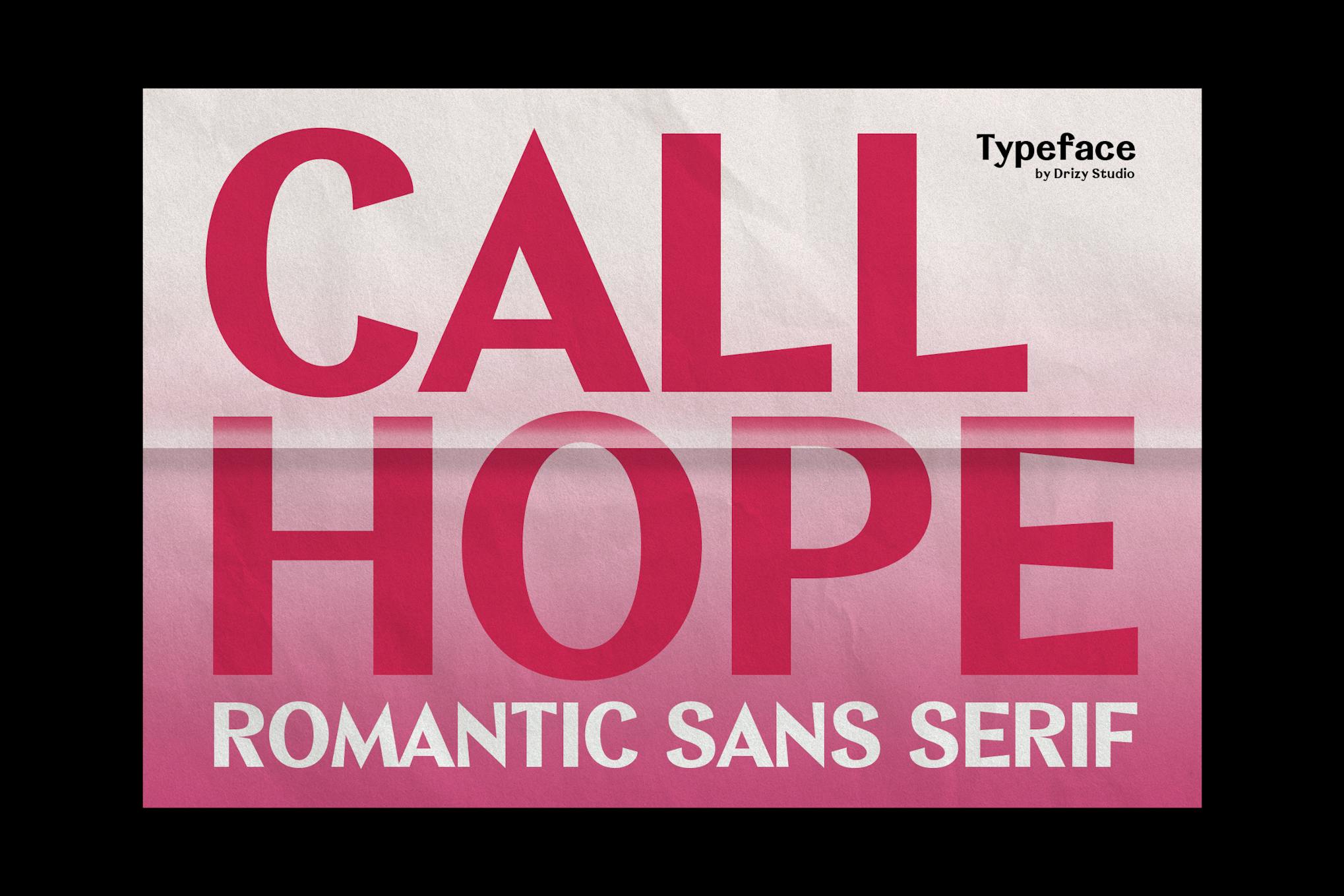 Callhope – Romantic Sans Serif Font