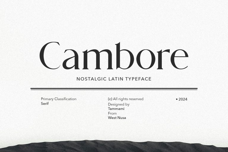 Cambore – Latin Serif