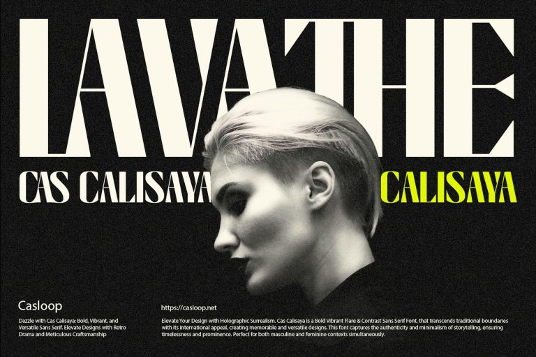 Cas Calisaya – Bold Vibrant Flare Type Contrast