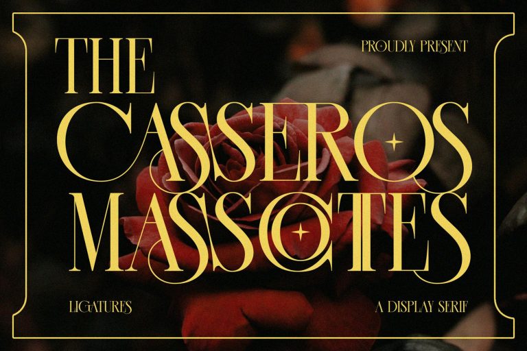 CASSEROS MASSCOTTES Ligature Serif Typeface