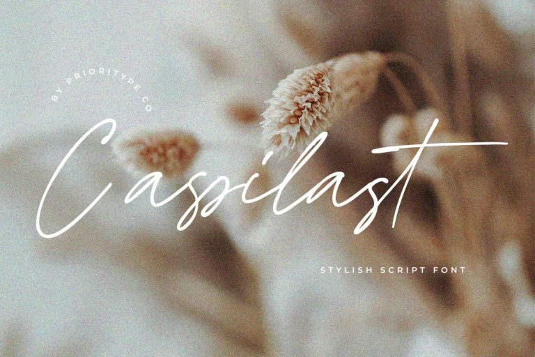 Cassilast – Stylish Script Font