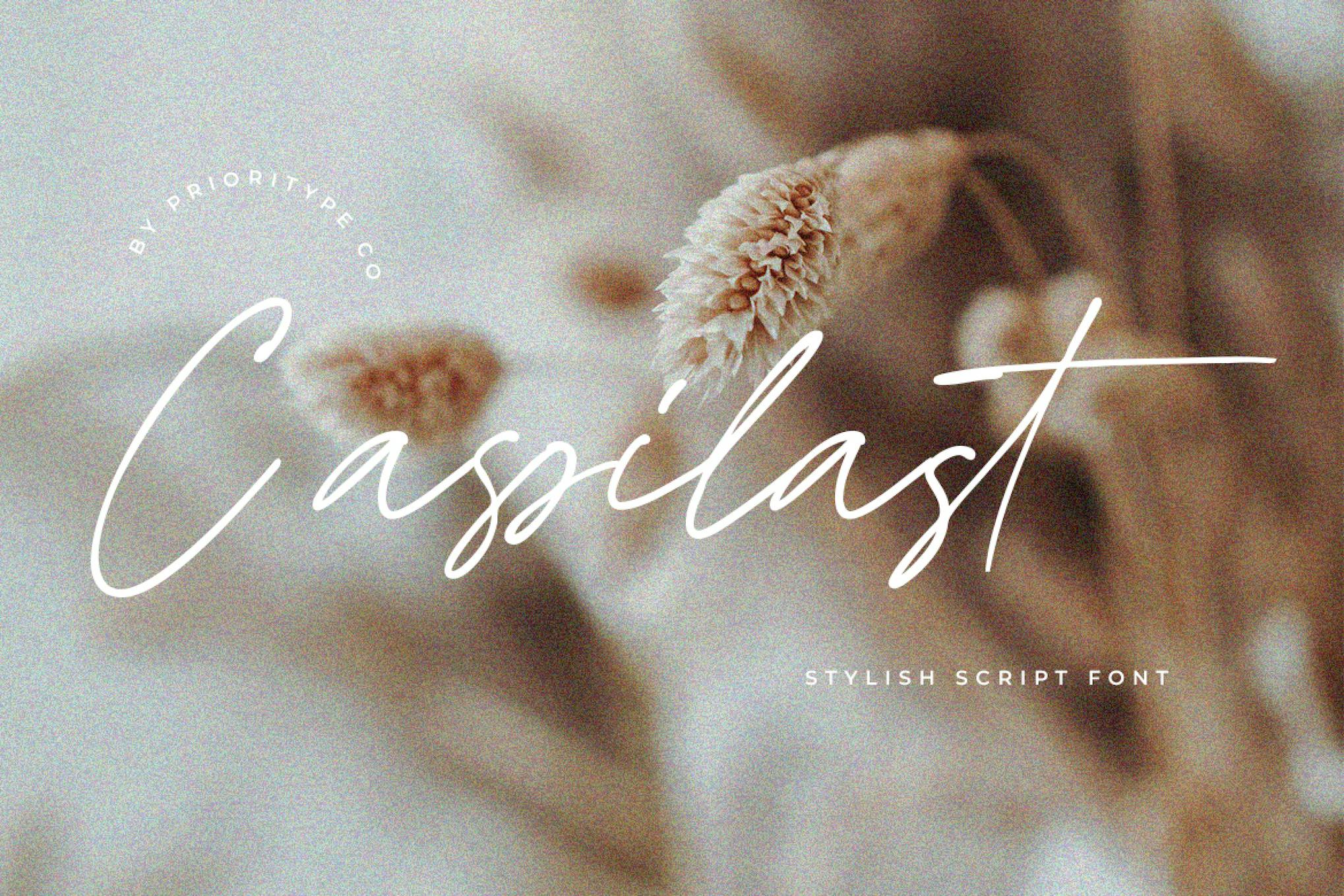 Cassilast – Stylish Script Font
