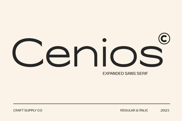 Cenios – Expanded Sans Serif